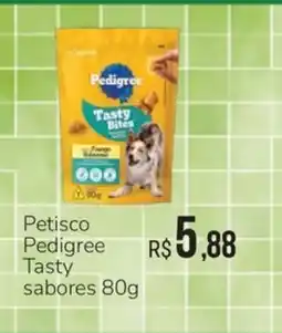 Hiperideal Supermercados Petisco pedigree tasty sabores oferta