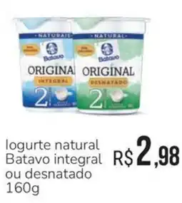 Hiperideal Supermercados logurte natural batavo integral ou desnatado oferta