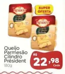 Novo Atacarejo Queijo Parmesão Cilindro Président oferta