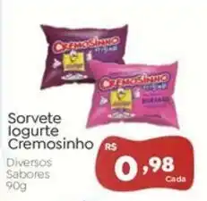 Novo Atacarejo Sorvete iogurte Cremosinho oferta