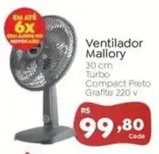 Novo Atacarejo Ventilador Mallory oferta
