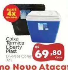 Novo Atacarejo Caixa Térmica Liberty Plast oferta
