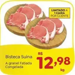 Novo Atacarejo Bisteca Suína oferta
