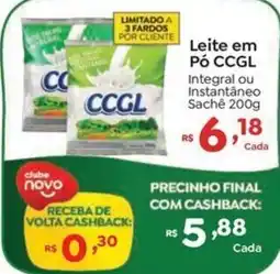 Novo Atacarejo Leite em Pó CCGL oferta