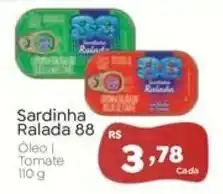 Novo Atacarejo Sardinha Ralada 88 oferta