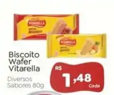 Novo Atacarejo Biscoito Wafer Vitarella oferta