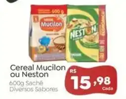 Novo Atacarejo Cereal Mucilon ou Neston oferta