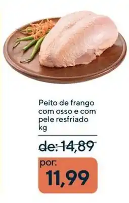 Coop Peito de frango com osso e com pele resfriado oferta