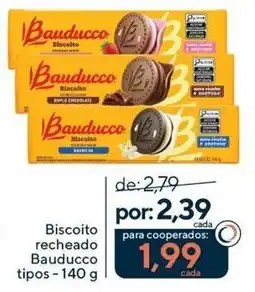 Coop Biscoito recheado Bauducco tipos oferta