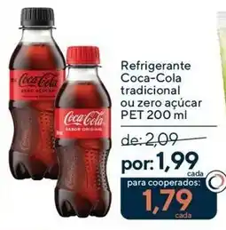 Coop Refrigerante Coca-Cola tradicional ou zero açúcar oferta