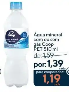 Coop Água mineral com ou sem gás Coop oferta