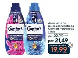 Coop Amaciantede roupas concentrado Comfort fragrâncias oferta