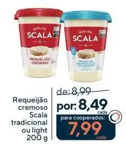 Coop Requeijão cremoso Scala tradicional ou light oferta