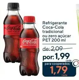 Coop Refrigerante Coca-Cola tradicional ou zero açúcar oferta