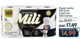 Coop Papel-toalha Mili Gran Chef com 360 toalhas oferta