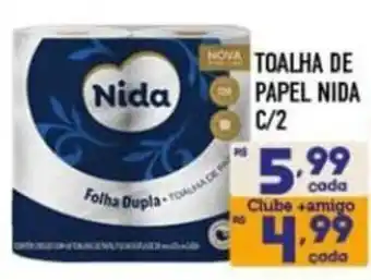 Toalha de papel nida c/2