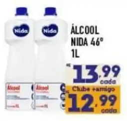 Supermercados Avenida álcool nida 46° oferta