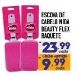 Supermercados Avenida Escova de cabelo nida beauty flex raquete oferta