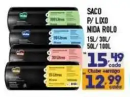 Supermercados Avenida Saco p/ lixo nida rolo oferta