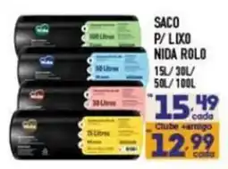 Supermercados Avenida saco p/ lixo nida rolo oferta