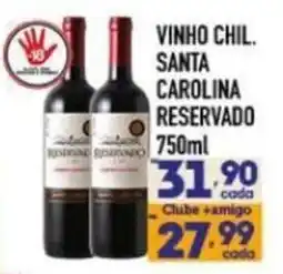 Supermercados Avenida vinho chil. santa carolina reservado oferta