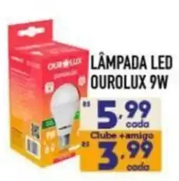 Supermercados Avenida lâmpada led ourolux 9w oferta