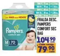 Supermercados Avenida Fralda desc. pampers confort sec bag oferta