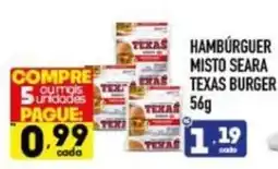 Supermercados Avenida Hambúrguer misto seara texas burger oferta