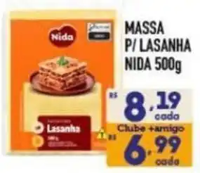 Supermercados Avenida Massa p/ lasanha nida oferta