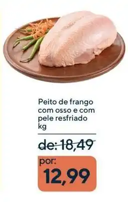 Coop Peito de frango com osso e com pele resfriado oferta