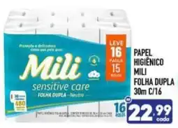 Supermercados Avenida papel higiênico mili folha dupla oferta