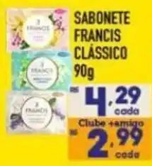 Supermercados Avenida Sabonete francis clássico oferta