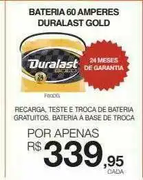 AutoZone Bateria 60 Amperes Duralast Gold oferta