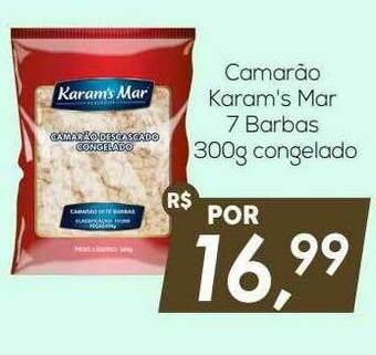 Camarão Karam's Mar 7 Barbas Congelado