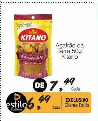 Supermercado Dalben Açafrão Da Terra Kitano oferta