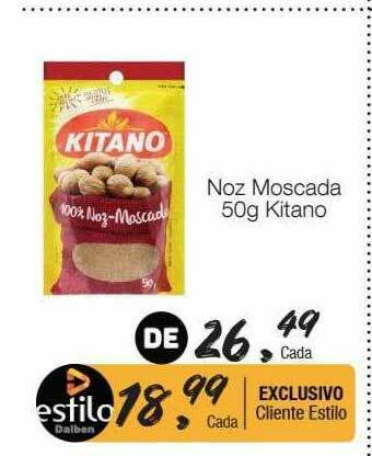 Supermercado Dalben Noz Moscada Kitano oferta