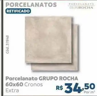 Tumkus Porcelanato Grupo Rocha 60x60 oferta