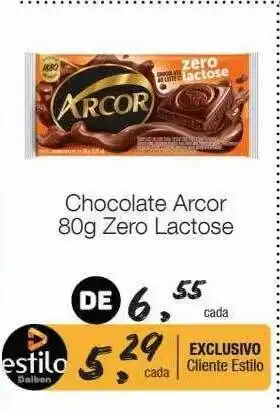 Chocolate Arcor Zero Lactose
