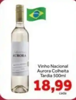 Vinho nacional aurora colheita tardia