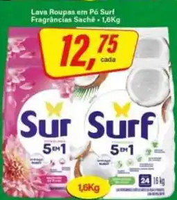 Rede Supermarket Lava Roupas em Pó Surf oferta