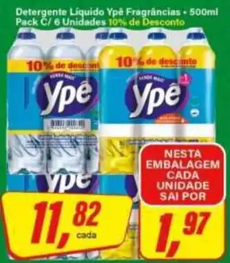 Rede Supermarket Detergente Líquido Ypé Fragrâncias oferta