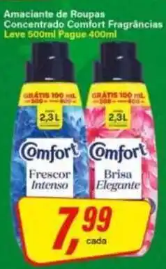 Rede Supermarket Amaciante de Roupas Concentrado Comfort Fragrâncias oferta