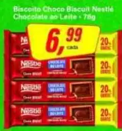 Rede Supermarket Biscoito Choco Biscuit Nestlé Chocolate ao Leite oferta
