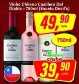 Rede Supermarket Vinho chileno casillero del diablo oferta