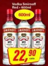Rede Supermarket Vodka smirnoff red oferta
