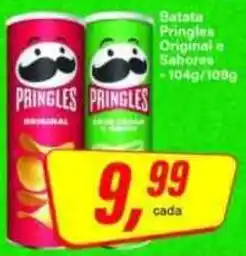 Rede Supermarket Batata Pringles Original e Sabores oferta