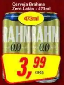 Rede Supermarket Cerveja Brahma Zero Latão oferta
