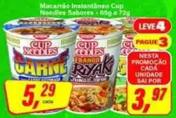 Rede Supermarket Macarrão instantâneo cup noodles sabores oferta