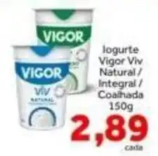 Shibata Supermercados logurte vigor viv natural / integral / coailhada oferta