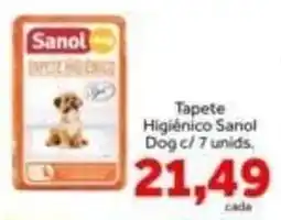 Shibata Supermercados Tapete higiênico sanol dog oferta